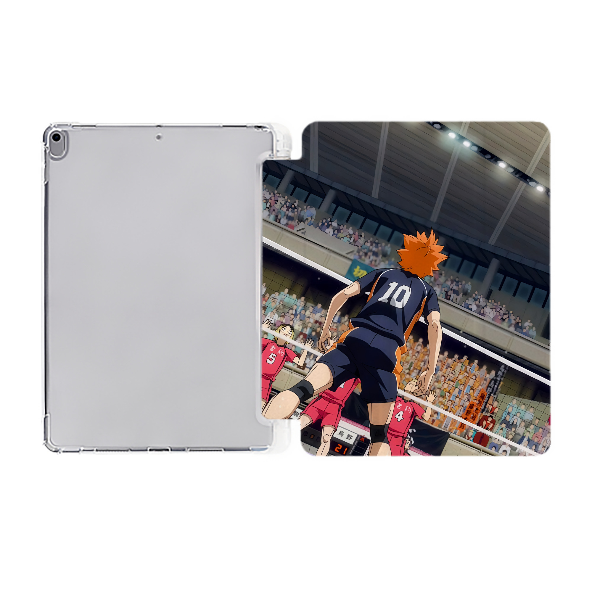 （画像用） ハイキュー!! Haikyu!! IPad ケース ペン収納付き 三つ折りスタンド PUレザー×シリコン 対応機種9.5/10.5/10.9インチ